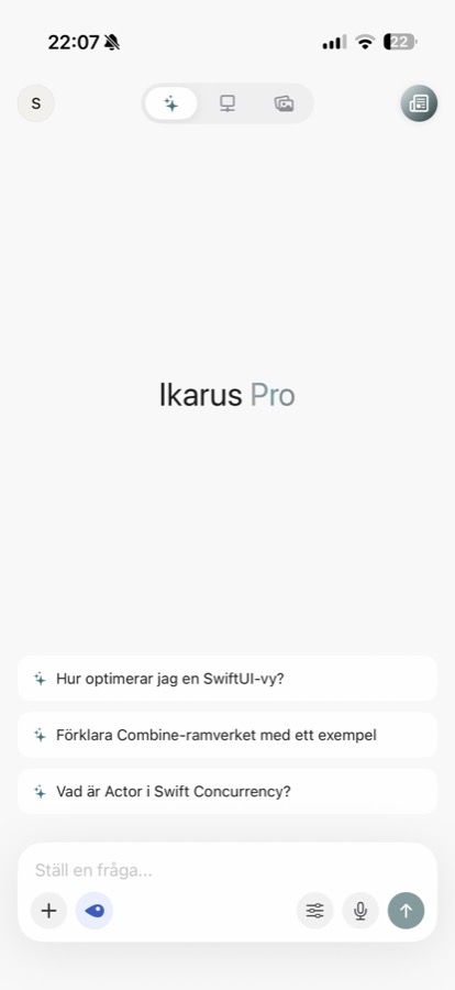 Ikarus Pro — chattläge