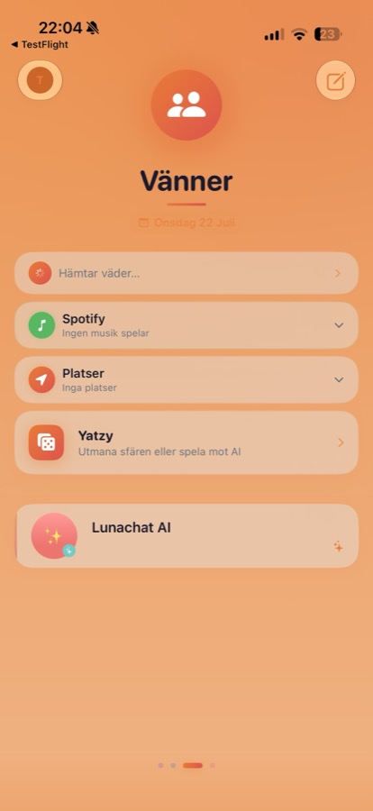 Lunachat — sfären Vänner